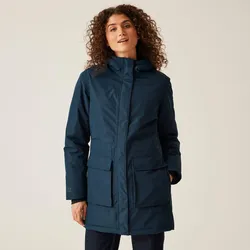 Damen Voltera Heated beheizte. wasserdichte. isolierte Wanderjacke navyblau|navyblau|mitternachtsindigo DE 42 / FR 44