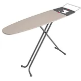 Rayen Premium Range - Brett Mit Bügelständer Und Kleiderbügelhalter, Grau Und Beige, 120 X 41 Cm - Rayen