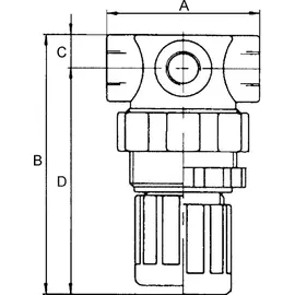 Riegler Druckbegrenzungsventil, inkl. Manometer, G 1/4, 0,15 - 7,0 bar