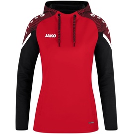 Jako Performance Hoodie Damen rot/schwarz 34