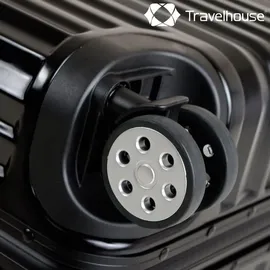 TRAVELHOUSE London Koffer-Set 3-tlg. schwarz