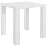 Mid.you Esstisch Sky, Weiß, Holzwerkstoff, quadratisch, eckig, 80x75x80 cm, gastro- und objekttauglich, Esszimmer, Tische, Esstische, Esstische quadratisch