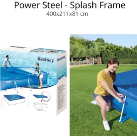 BESTWAY Poolabdeckung blau 400 x 211 cm