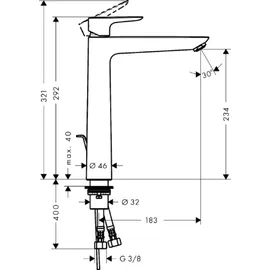 Hansgrohe Talis E 240 Einhandmischer brushed bronze 71717140