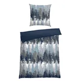 SCHIESSER Wendebettwäsche »Smilla inspiriert von schneebedeckter Winterlandschaft«, Made in Green