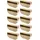 cyclingcolors 10x Lattenhalter Monolatte 63 x 12 mm Kunststoff für Lattenrost Holzrahmen Bett Endkappen Befestigung Lasche Klammer Schraube, beige