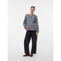 MAMA LICIOUS Umstandsjeans "MLVALENCIA ELASTIC JEANS NOOS", Damen, Gr. 32, Länge 32, schwarz denim detail:wash, Denim/Jeans, Obermaterial: 79% Baumwolle, 21% Polyester, Abriebeffekte, bequem, Jeans