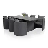 Juskys Costa Luna Set 7-tlg. anthrazit