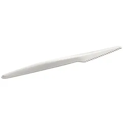 MONOUSO - Hartes Kartonmesser Weiß 17cm (50 Stück)