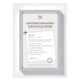 walther design Walther Kunststoffrahmen Steel Style ES130S 21x29,7cm silber