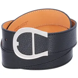 AIGNER Logo Gürtel Leder 90 cm schwarz