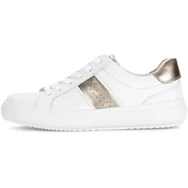 Gabor Sneaker Damen Weite G Weiß/Gold 38