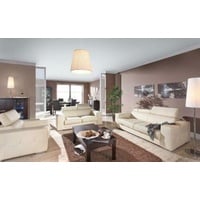 JVmoebel Sofa, Echtleder Sofa Couch Sofagarnitur 3+2 Sitz Modernes Design Polster Garnitur Set weiß