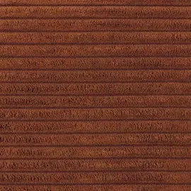 Mirjan24 Ecksofa Torezio Cord, Stilvoll Eckcouch mit Bettkasten und Schlaffunktion, Einstellbare Kopfstützen, 274x203x70-90 cm (Farbe: Poso 39, Se... - Braun