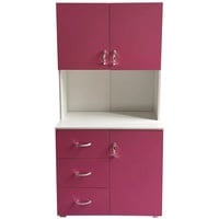 Hti-Living Kinderzimmerschrank Pink Weiß