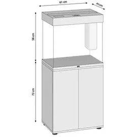 juwel® aquarium Lido 120 LED Aquarium mit Unterschrank weiß