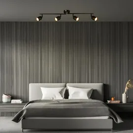 Brilo Deckenleuchte Tabo Schwenkbar GU10 Fassung 70,5 cm Schwarz