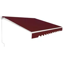 Goplus Gelenkarmmarkise 360 cm rot