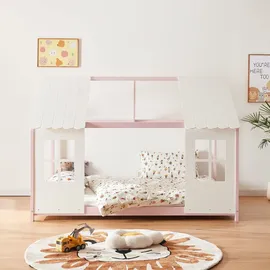 [en.casa] Tostedt 120 x 200 cm Rosa/Weiß