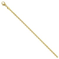 Schmuck Krone Goldkette 1,6mm Ankerkette aus 585 Gelbgold, 40 cm, Gold 585 goldfarben