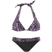 bruno banani Triangel-Bikini Damen dunkelrosa-bedruckt Gr.38 Cup B