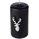 Edzard 4er-Set Kerzenpin Risa, Höhe 7 cm, silberfarben, Aluminium, Kerzenstecker