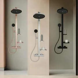 Ideal Standard Alu+ Duschsystem mit Regen- und Handbrause Silver