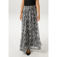 Aniston CASUAL Maxirock Damen Animalprint Schwarz 44