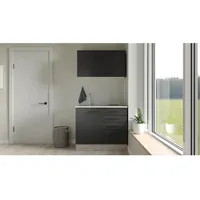 Flex-Well Küchenzeile Capri 100 cm Schwarz