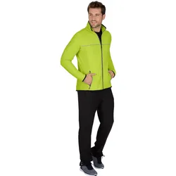 Sweater TRIGEMA "TRIGEMA Atmungsaktiver Sport- und Freizeitanzug", Herren, Gr. XXXL, gelb (lemon), 92% Polyester, 8% Elastan, sportlich, Sweatshirts
