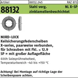 Federscheiben ART 88132 Nord-Lock X-series NLX12sp(12,5 x 25,4x 3,50)