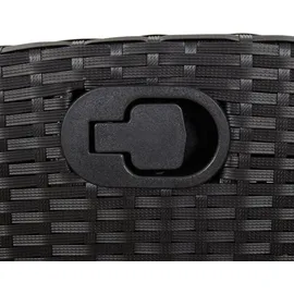 vidaXL Gartenbank 59 x 93 x 59 cm Schwarz