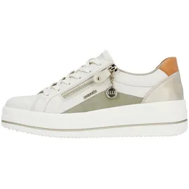 REMONTE Damen Low-Top Sneaker D1C01, Frauen Halbschuhe,lose Einlage,straßenschuhe,Strassenschuhe,Freizeitschuhe,Turnschuhe,Weiss Kombi (81),43 EU - 43 EU