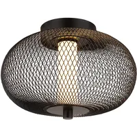 Nowa Deckenleuchte Deckenlampe Wohnzimmerlampe Industrial Gitter schwarz LED d