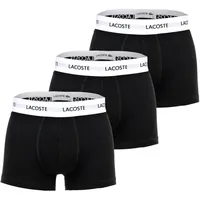 Lacoste Boxershorts Cotton Stretch Schwarz S 3er Pack