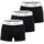 Lacoste Boxershorts Cotton Stretch Schwarz S 3er Pack