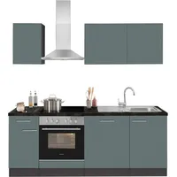 OPTIFIT Küchenzeile Malika 210 cm grün