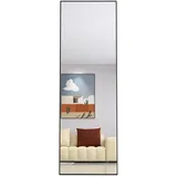 Joyfair Standspiegel, Schwarz, Metall, 60x165x5 cm, Spiegel, Standspiegel