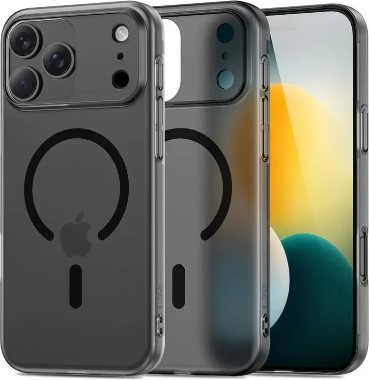 Tech-Protect MagSlim MagSafe Hülle für iPhone 17 - Mattschwarz