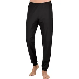 TRIGEMA Schlafanzug Bündchen Schwarz 4XL