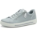 bonprix Jana Damen Sneaker flach mit Reißverschluss Vegan, Blau 37