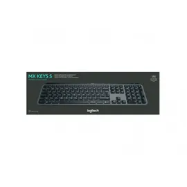 Logitech MX Keys S Graphite - Kabellose Tastatur, US-Layout (Qwerty)