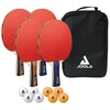 Joola Tischtennisschläger Family Advanced Set, Tischtennis Schläger Set Tischtennisset Table Tennis Bat Racket