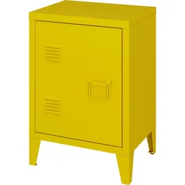 [en.casa] Nachtschrank Inari 57 x 40 x 30 cm Gelb