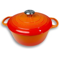 Le Creuset Signature Bräter 24 cm rund ofenrot