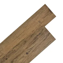 DELUKE® Vinylboden PVC-Dielen selbstklebend wasserfest 2mm Stärke Klebevinylboden Bodenbelag Laminatboden Dekor-Dielen Walnussbraun, 5,02m2