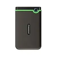Transcend TS1TSJ25M3 StoreJet M3 Anti-Shock 1TB externe Anti-Shock Festplatte (6,4cm (2,5 Zoll), 5400 rpm, 8MB Cache, USB 3.0) grau-grün