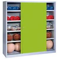 C+P Ballschrank mit Vollblech-Schiebetüren (Typ 4), HxBxT 195x120x50 cm,