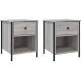 vidaXL Nachtschrank 40 x 42 x 50 cm Grau