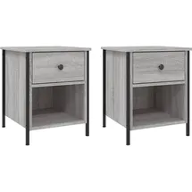 vidaXL Nachtschrank 40 x 42 x 50 cm Grau